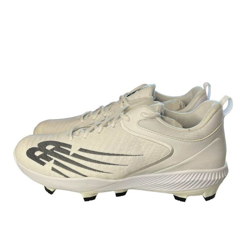 New Balance White FuelCell 4040v6 Molded Cleats Men's Baseball Shoes PL4040W6